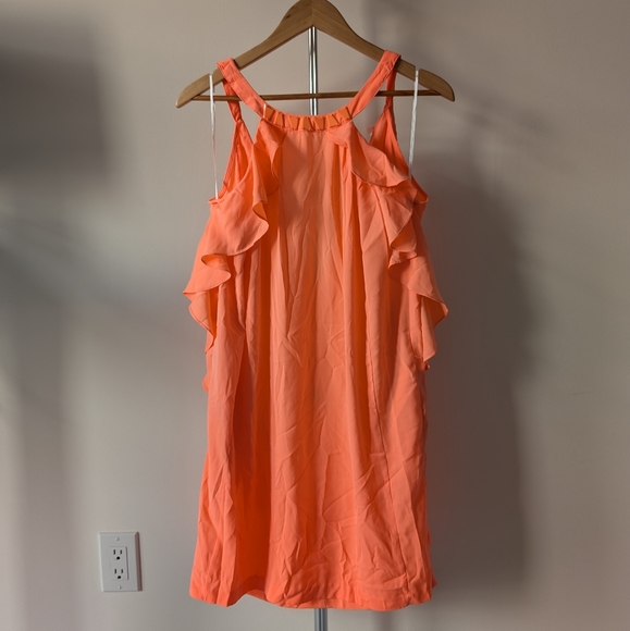 🌟 BNWT H&M Conscious Collection Coral Sleeveless Dress | Size 4 🌟 - Picture 1 of 5